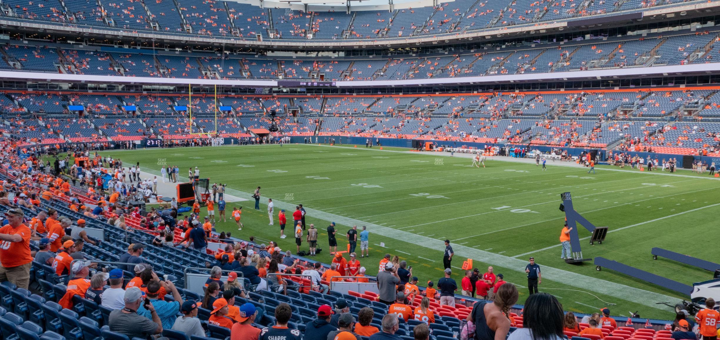 Seating view for Empower Field at Mile High Section 100