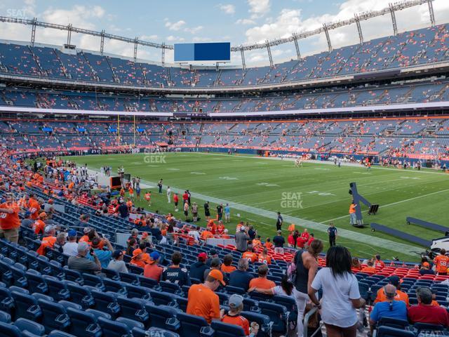 Seating view for Empower Field at Mile High Section 100