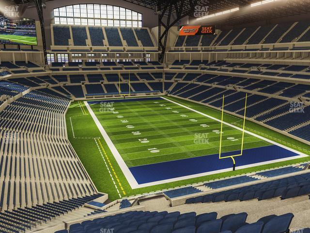 Seating view for Lucas Oil Stadium Section 403