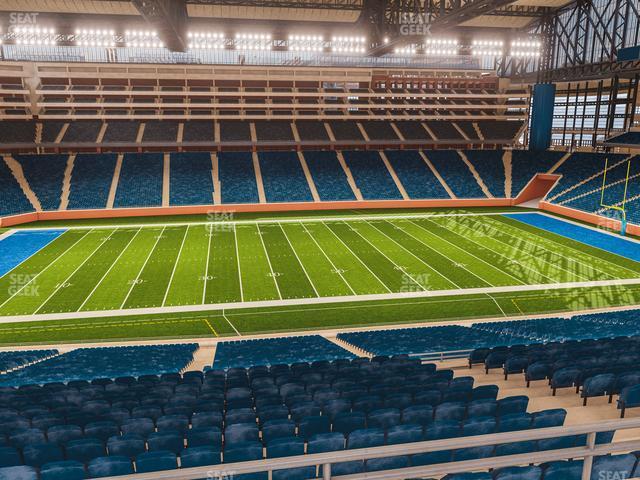 Seating view for Ford Field Section Club 330