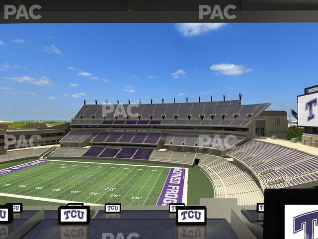 Seating view for Amon G. Carter Stadium Section Loge Box 324