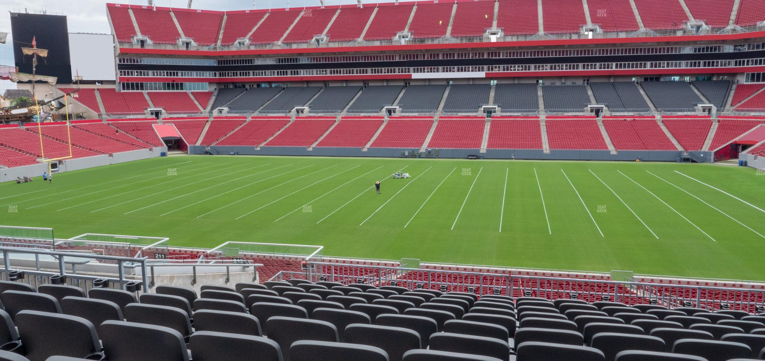 Seating view for Raymond James Stadium Section 212