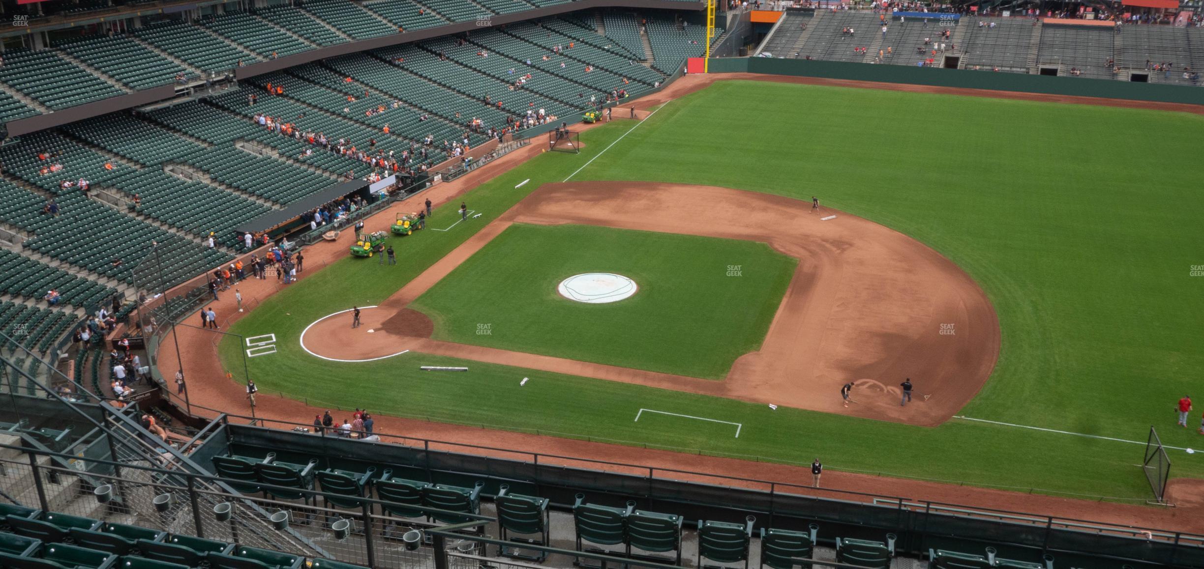 Seating view for Oracle Park Section View Reserved 307