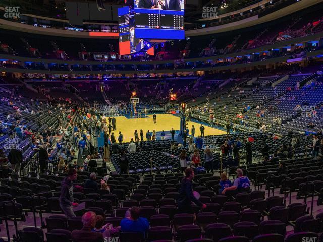 Seating view for Wells Fargo Center Section 106