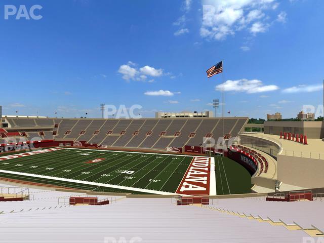 Seating view for Memorial Stadium - Indiana Section 102