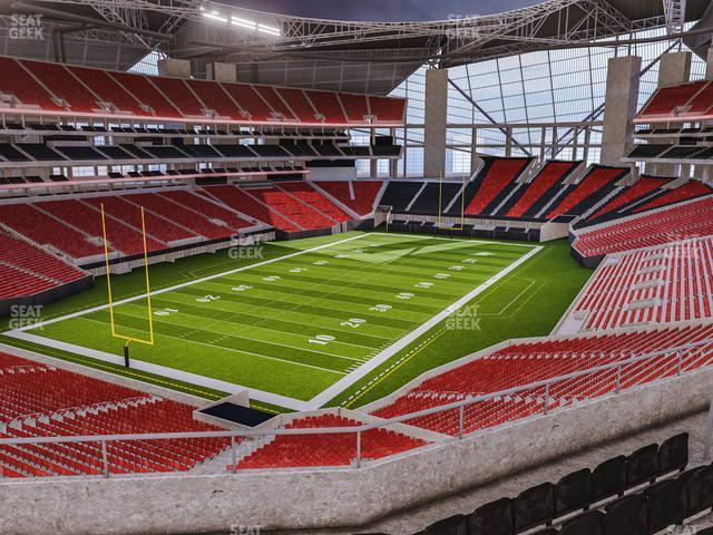 Seating view for Mercedes-Benz Stadium Section 220