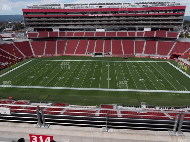 Seating view for Levi's Stadium Section 314