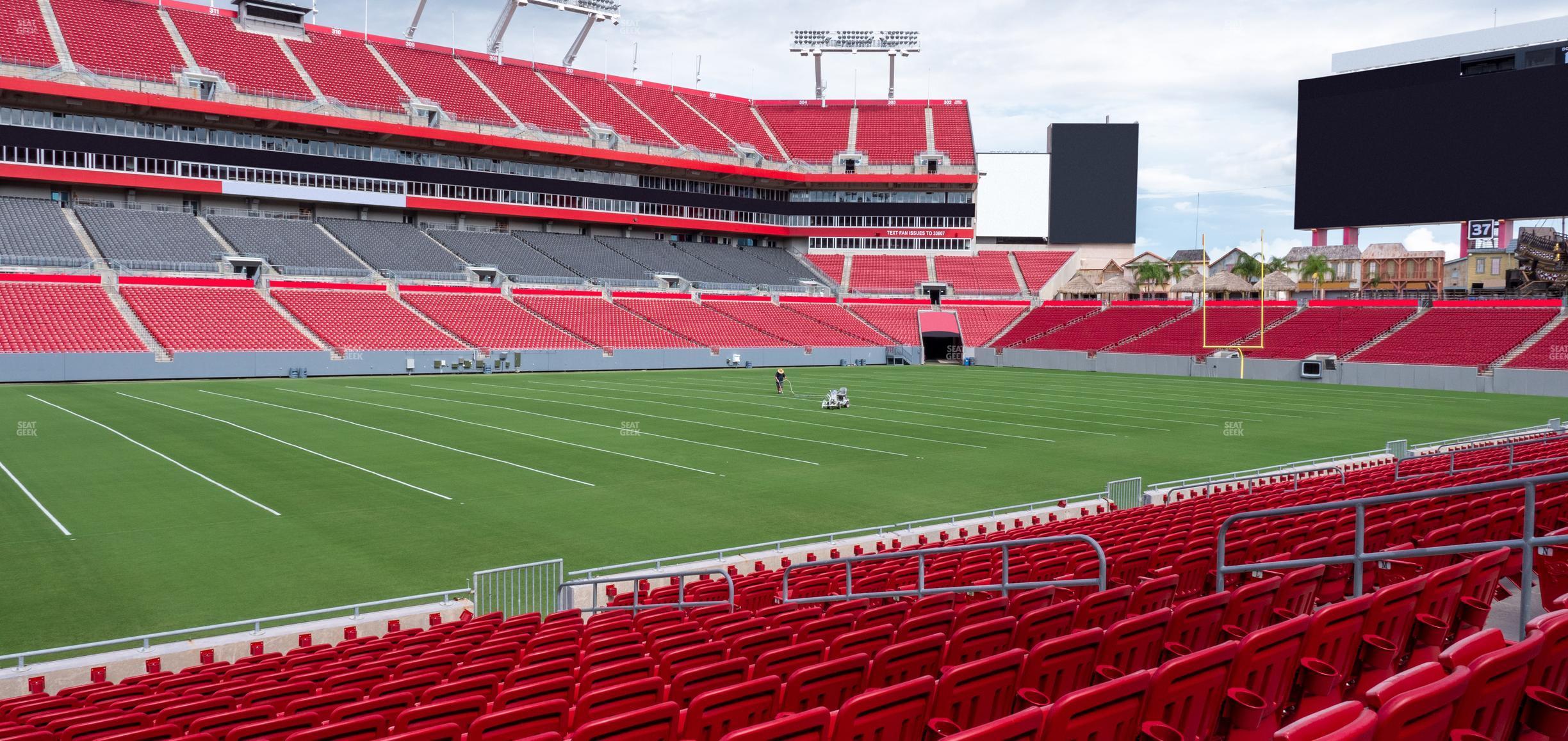 Seating view for Raymond James Stadium Section 133