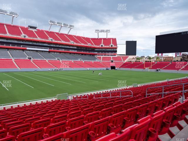 Seating view for Raymond James Stadium Section 133