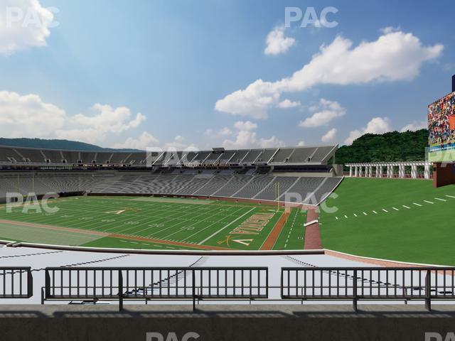 Seating view for Scott Stadium Section Loge 301