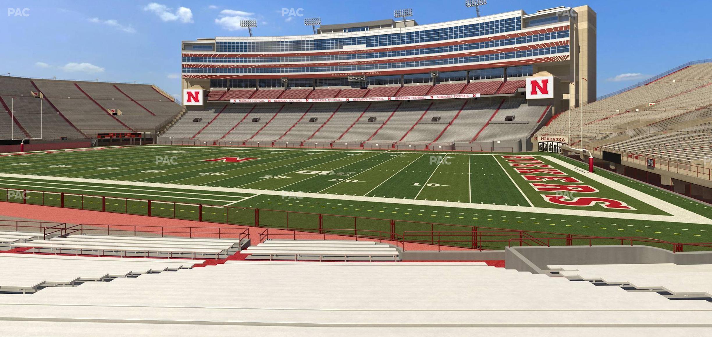 Seating view for Memorial Stadium Nebraska Section 2