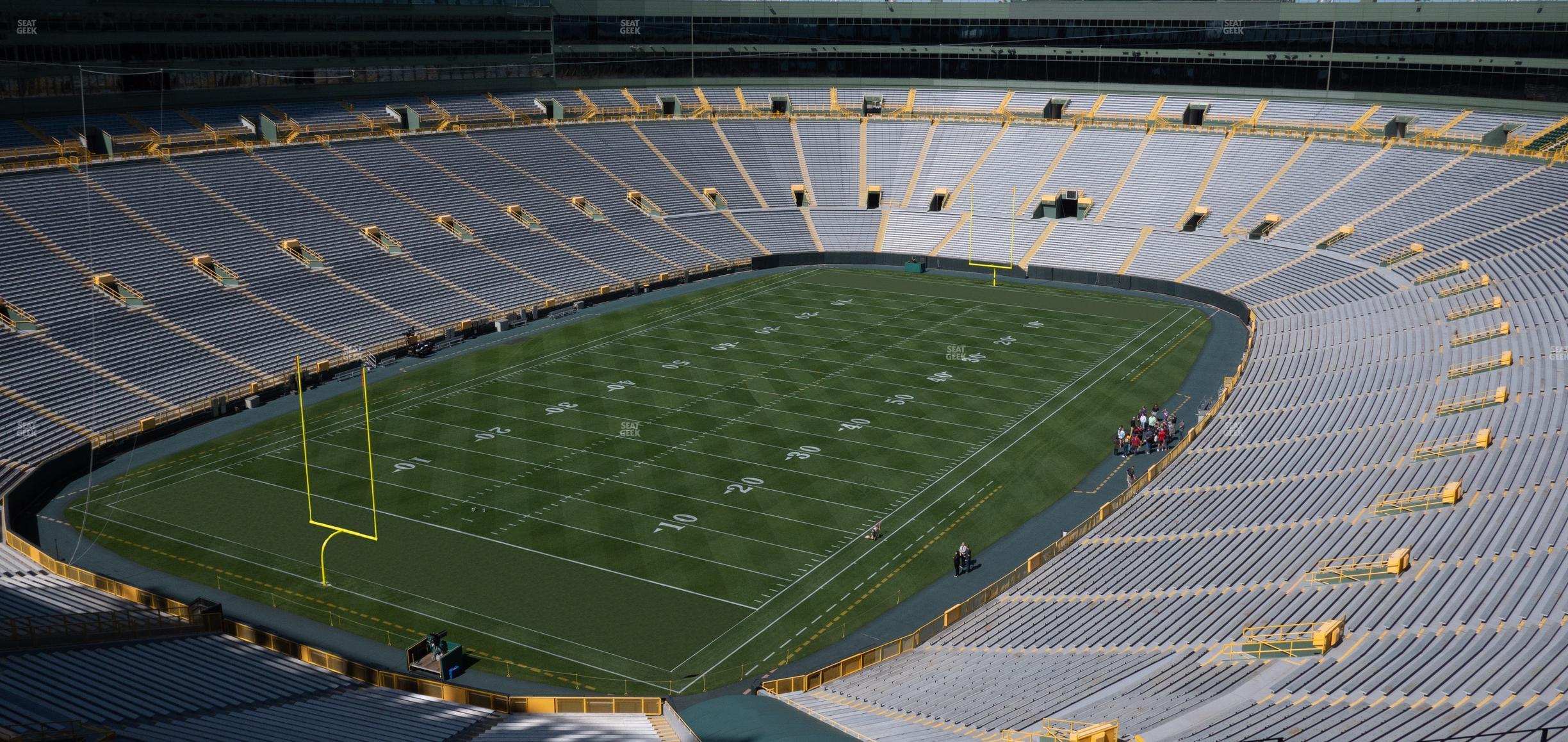 Seating view for Lambeau Field Section 639 S