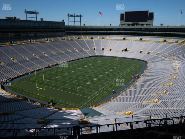 Seating view for Lambeau Field Section 639 S