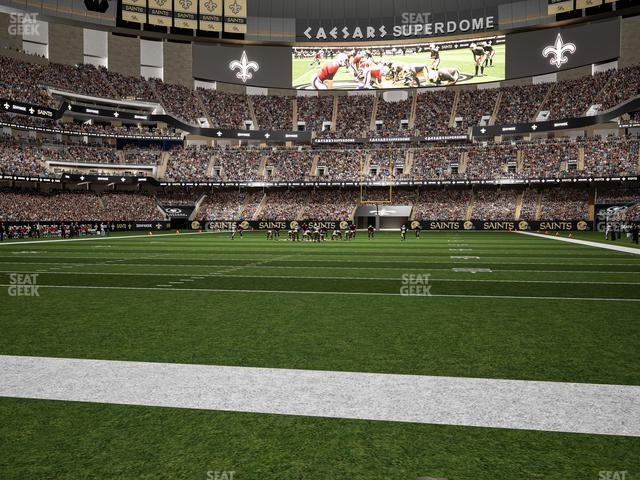 Seating view for Caesars Superdome Section Field Suite 5