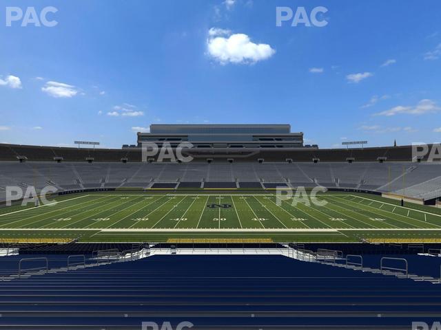 Seating view for Notre Dame Stadium Section 10