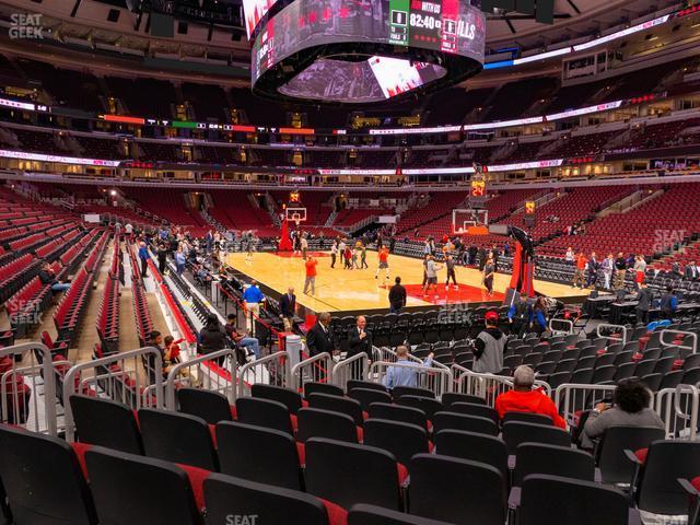 Seating view for United Center Section 119