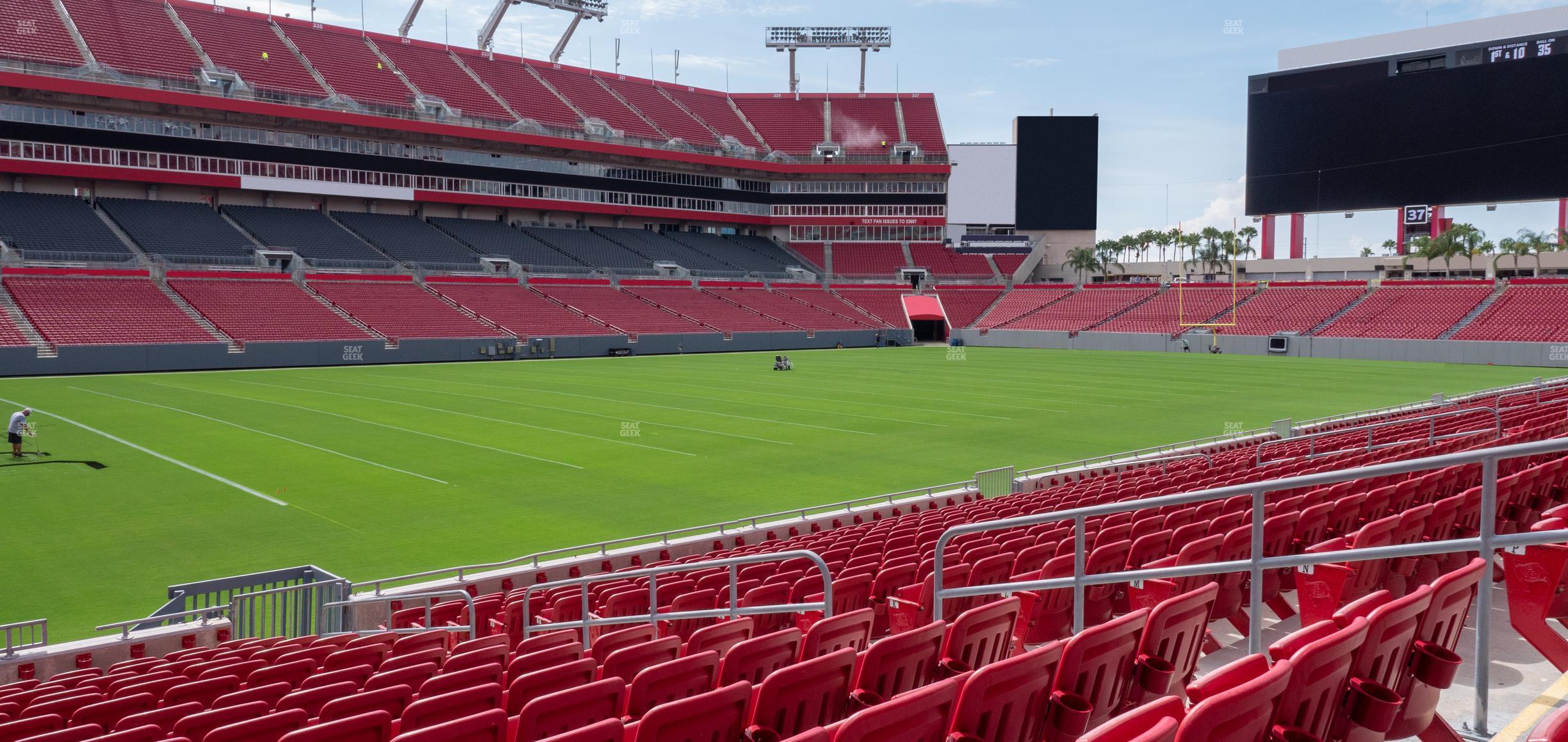 Seating view for Raymond James Stadium Section 106