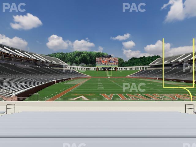 Seating view for Scott Stadium Section 117