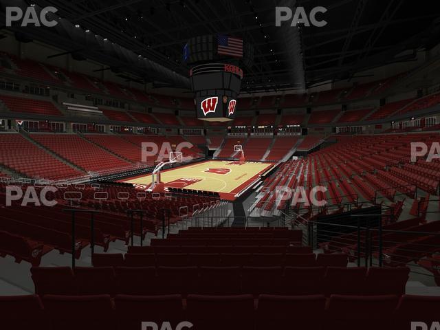 Seating view for Kohl Center Section 127