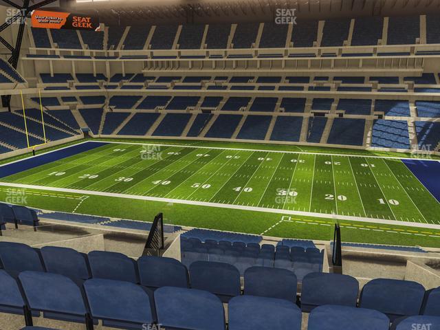 Seating view for Lucas Oil Stadium Section 438