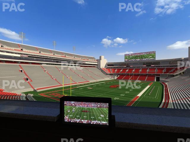 Seating view for Razorback Stadium Section Loge 67