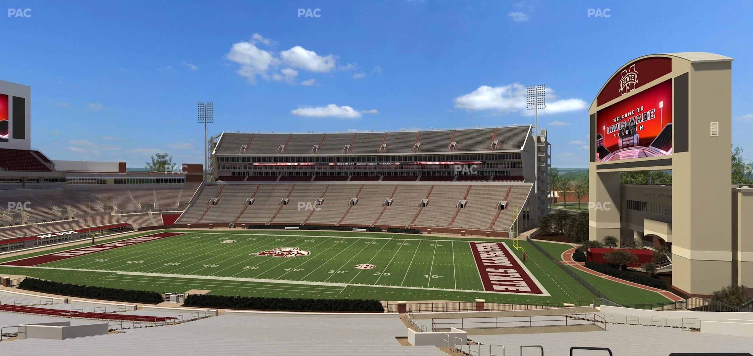 Seating view for Davis Wade Stadium Section 103