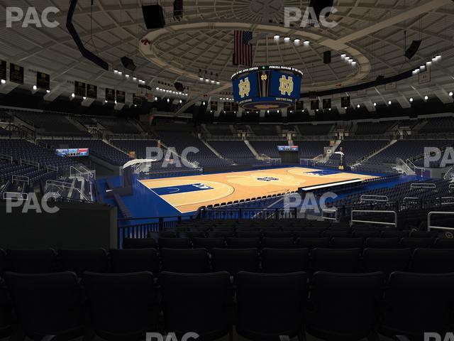 Seating view for Purcell Pavilion at the Joyce Center Section 3