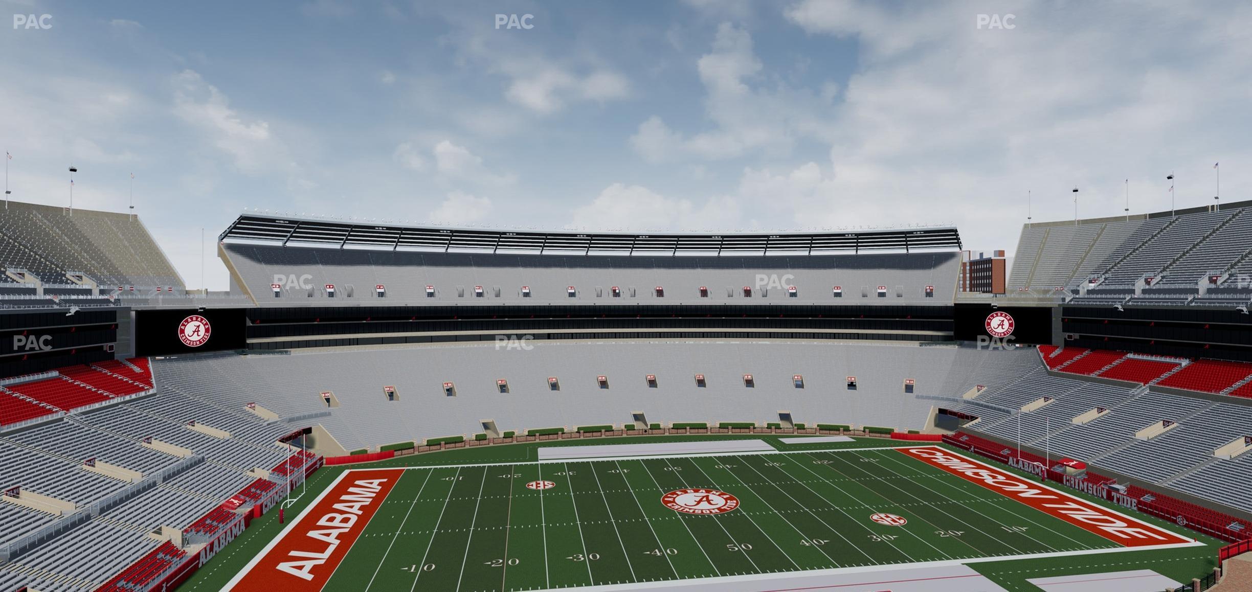 Seating view for Bryant Denny Stadium Section U 3 L