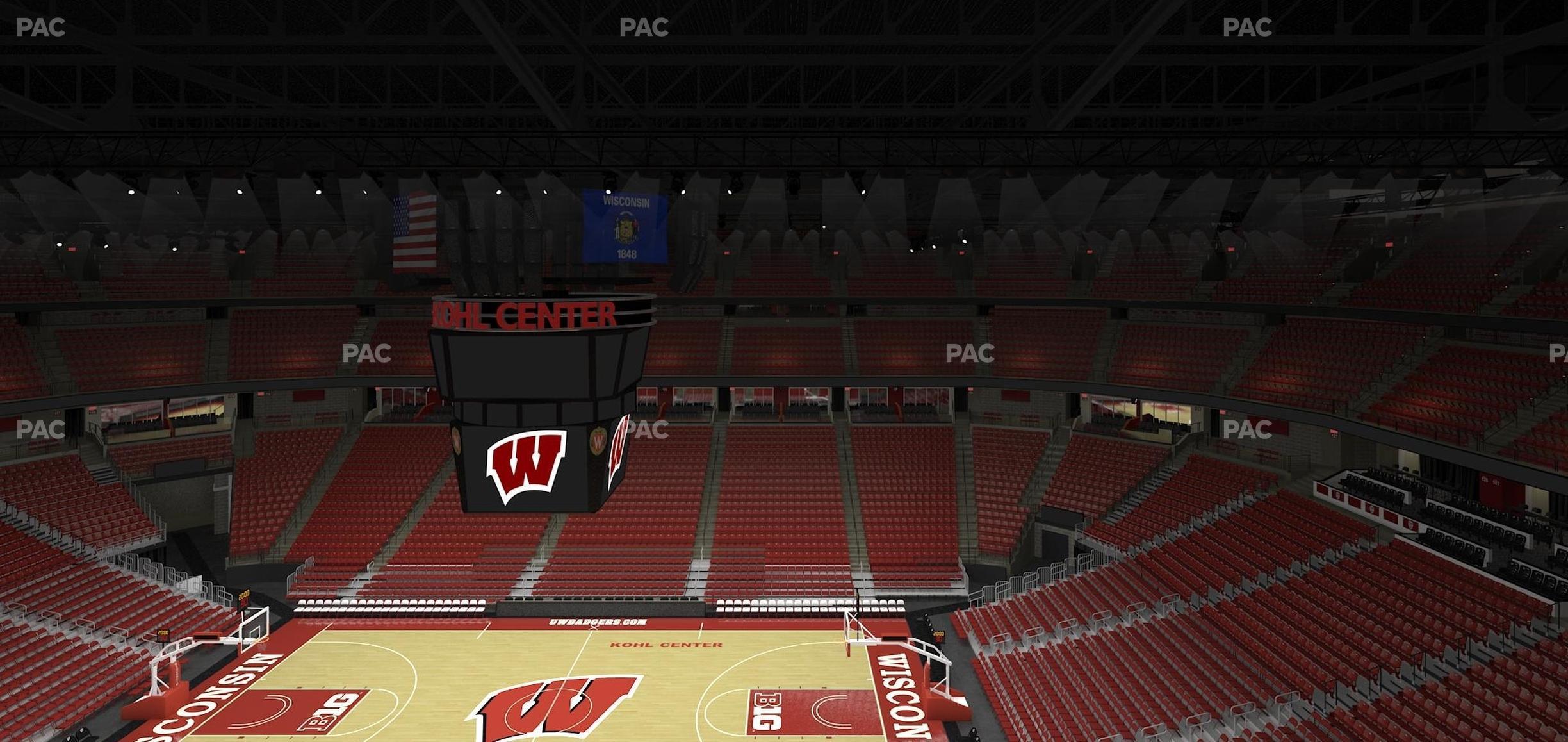 Seating view for Kohl Center Section 307