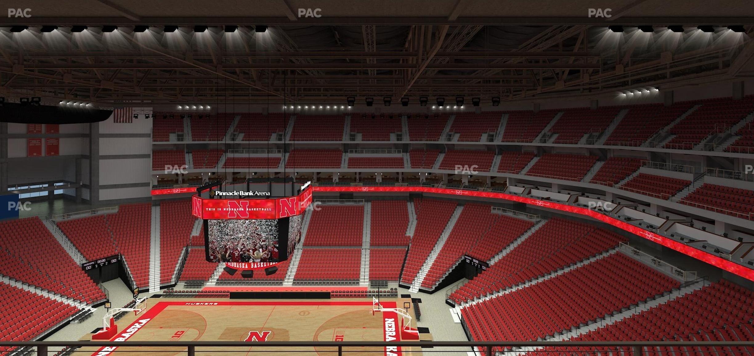 Seating view for Pinnacle Bank Arena Section 318