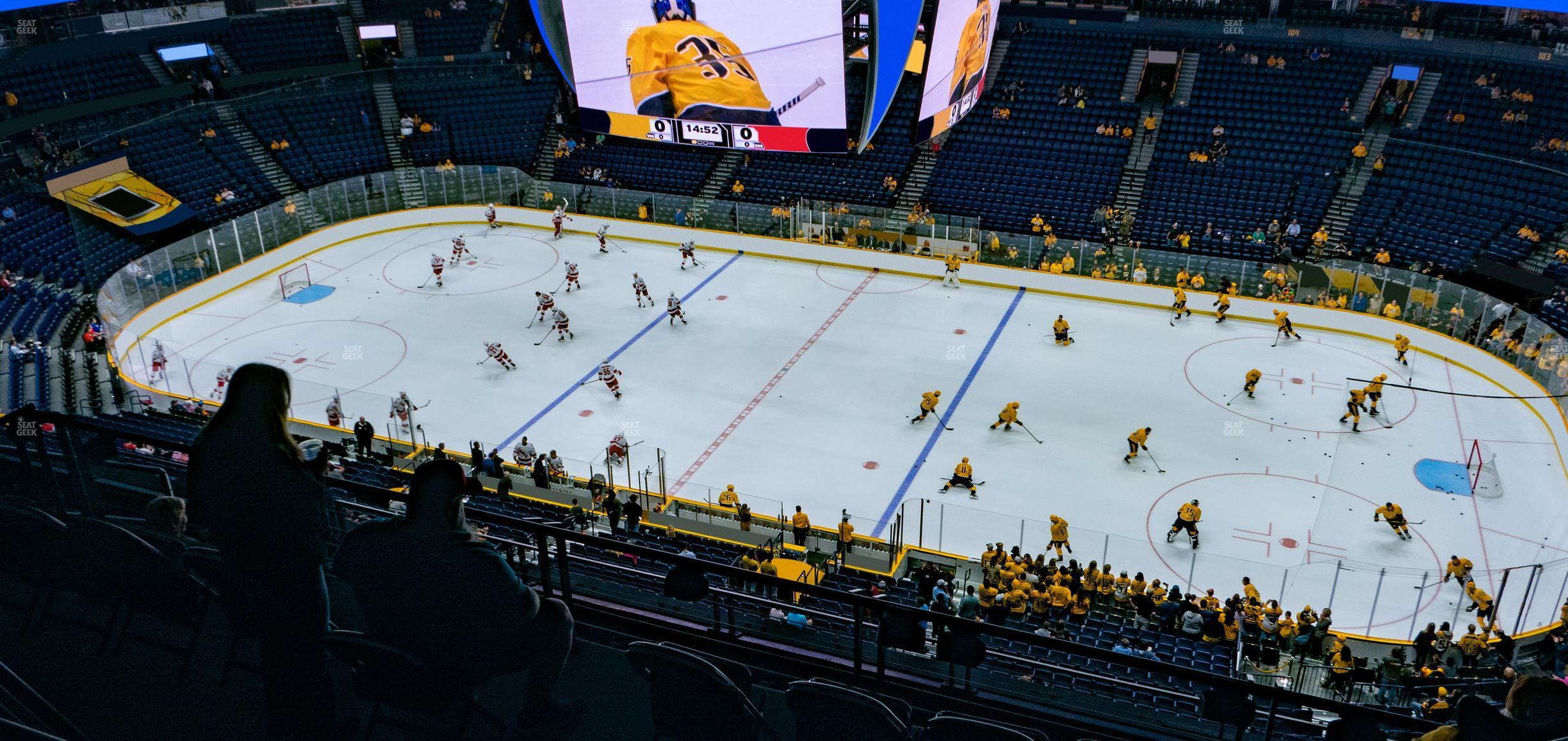 Seating view for Bridgestone Arena Section 327