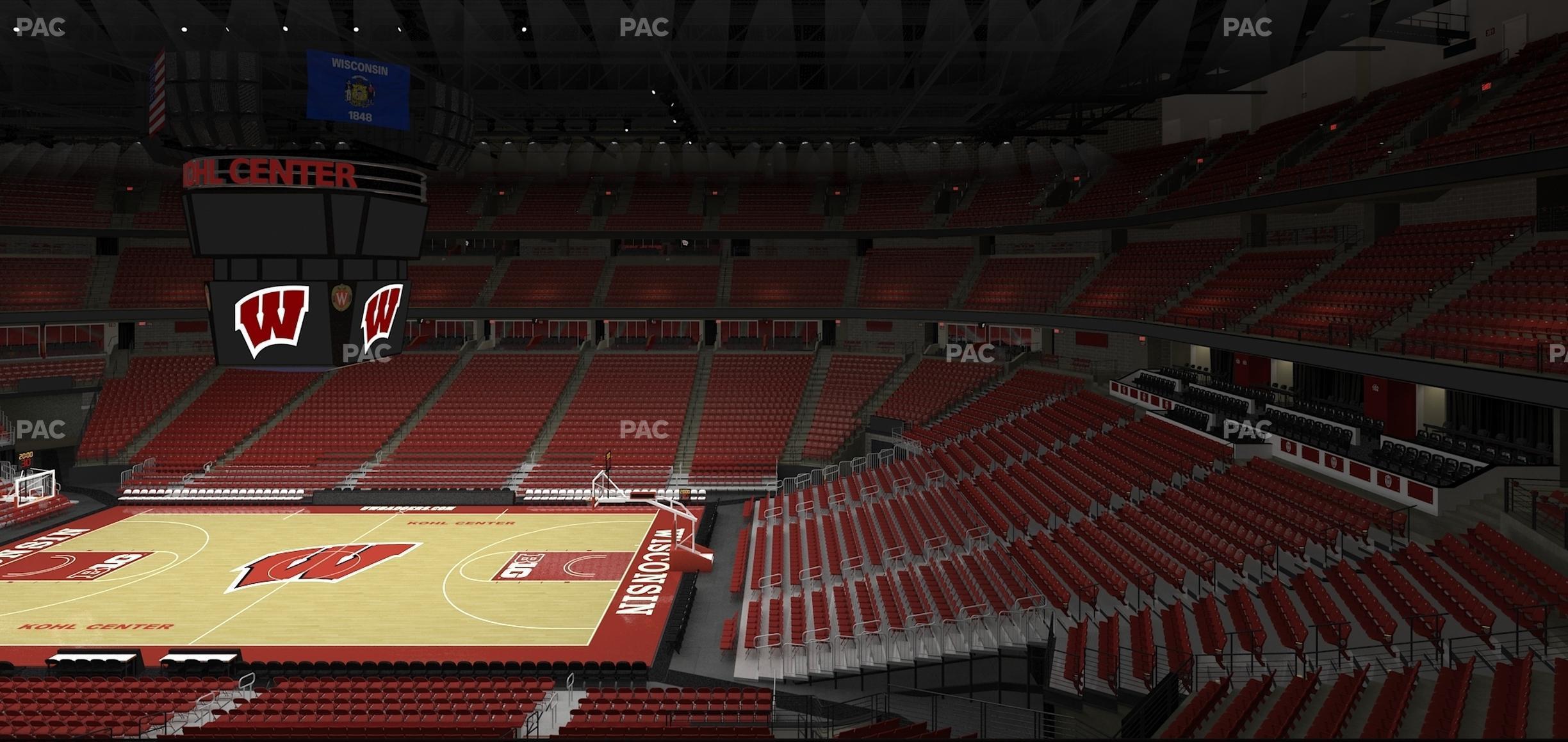 Seating view for Kohl Center Section 206