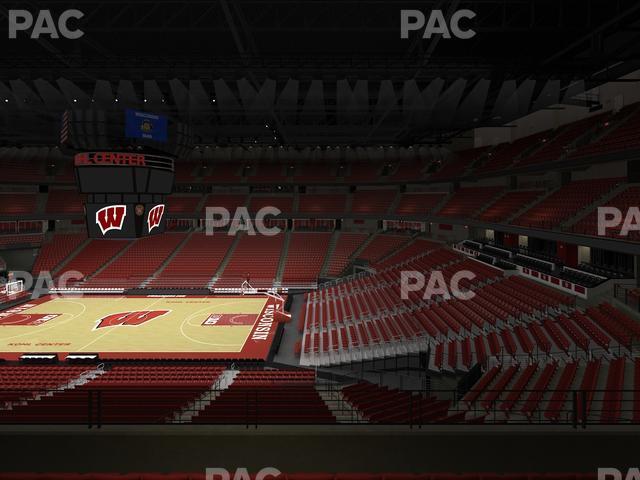 Seating view for Kohl Center Section 206