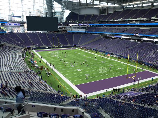 Seating view for U.S. Bank Stadium Section 225