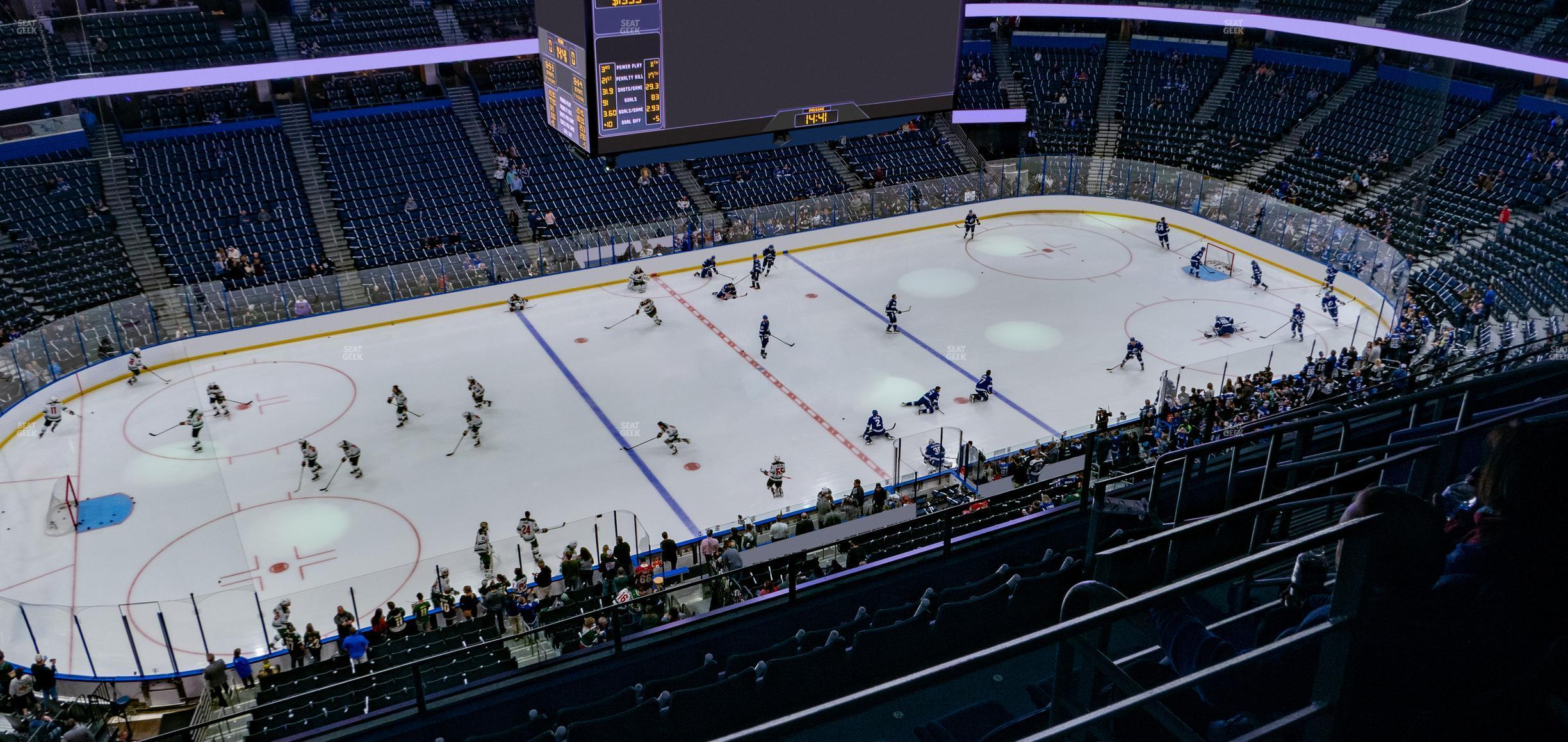 Seating view for Amalie Arena Section 303