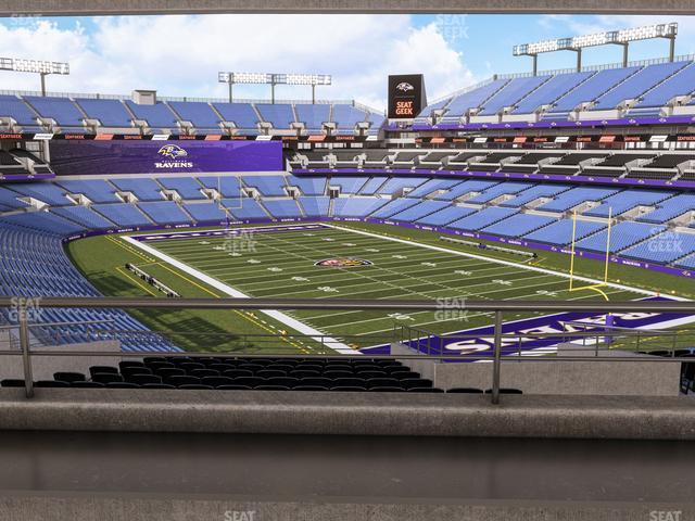 Seating view for M&T Bank Stadium Section Suite 339