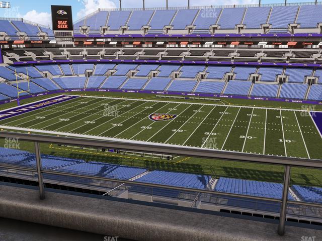 Seating view for M&T Bank Stadium Section Suite 434