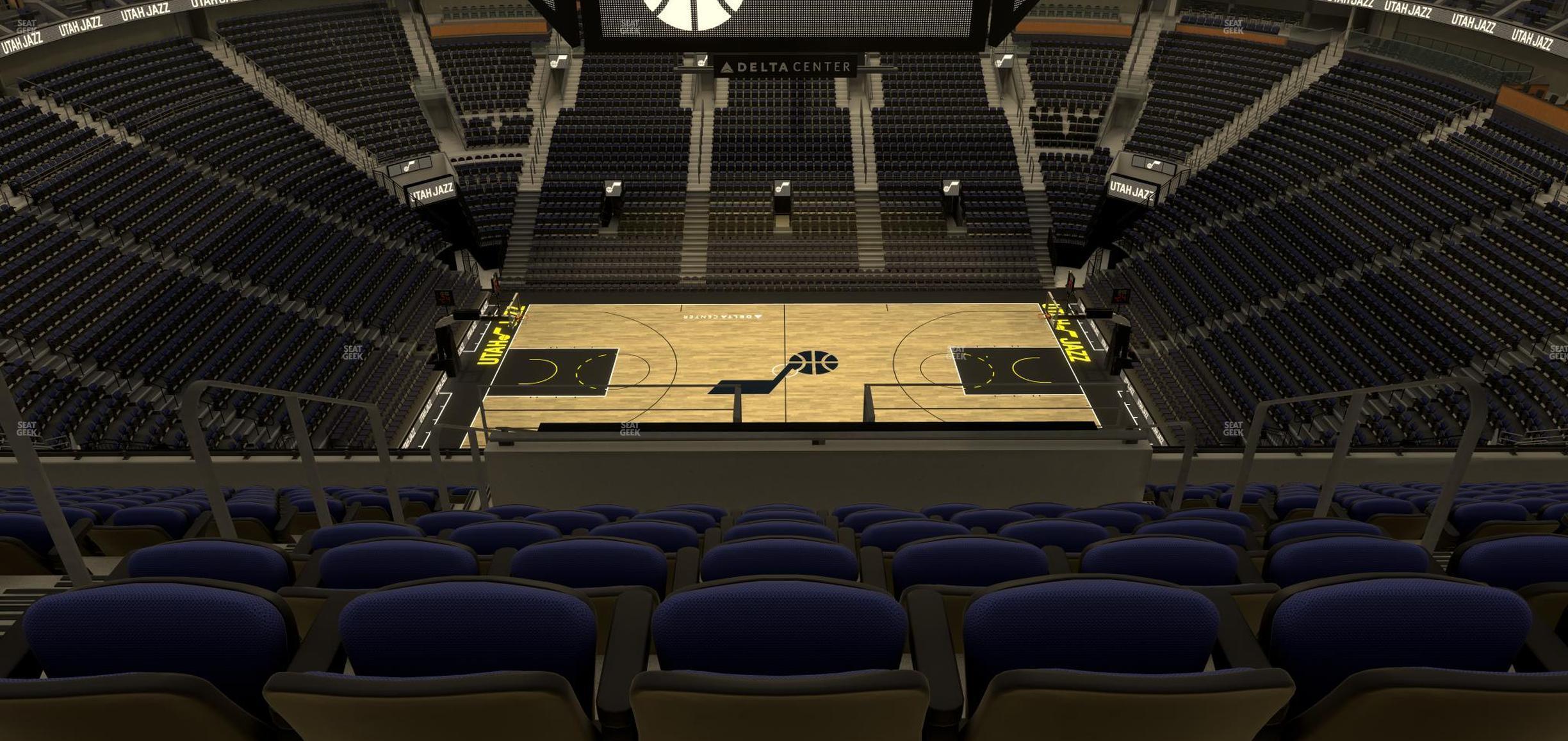 Seating view for Delta Center Section 112