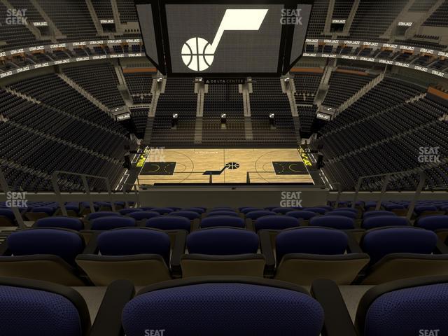 Seating view for Delta Center Section 112