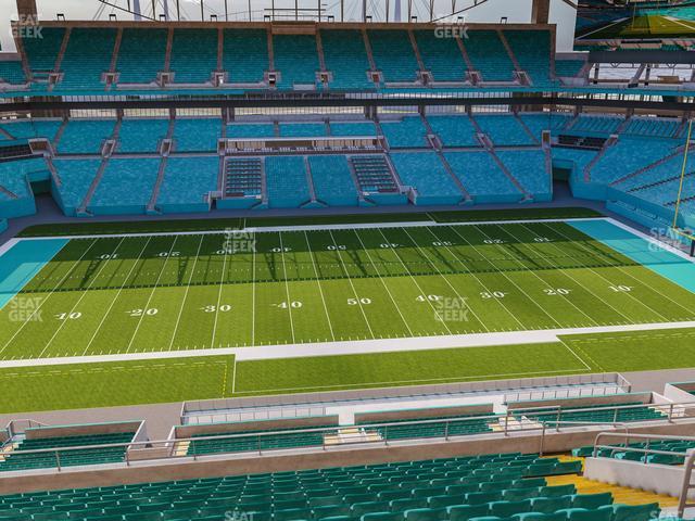 Seating view for Hard Rock Stadium Section 319