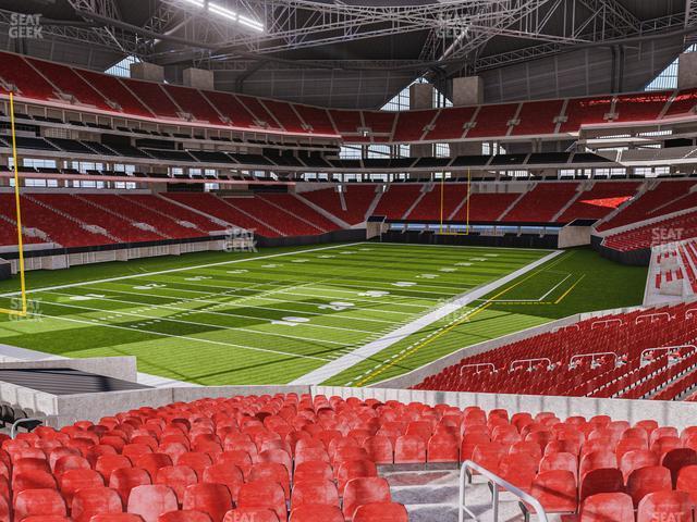 Seating view for Mercedes-Benz Stadium Section 134 Ga Dirty Birds Nest