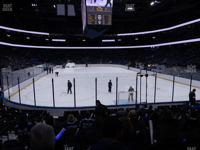 Seating view for Amalie Arena Section 109