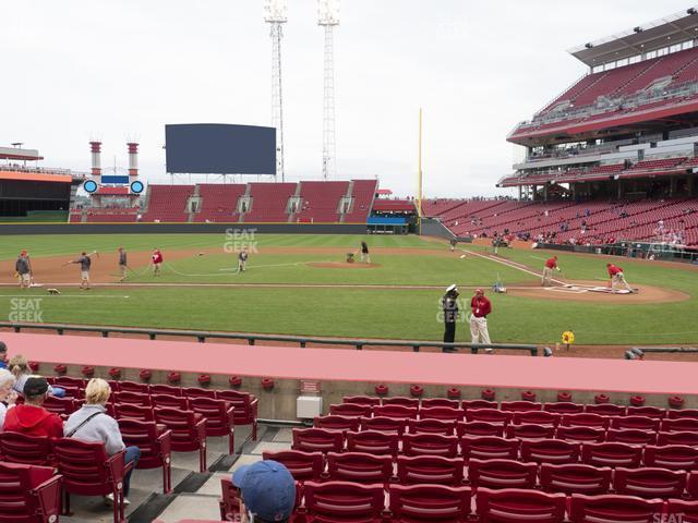 Seating view for Great American Ball Park Section 119