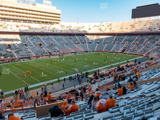 Seating view for Neyland Stadium Section X 2