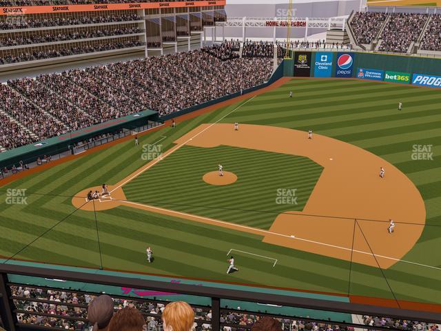 Seating view for Progressive Field Section 442