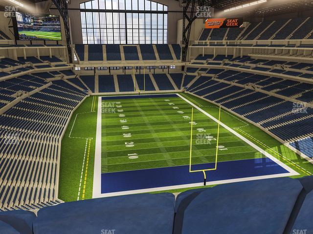 Seating view for Lucas Oil Stadium Section 528