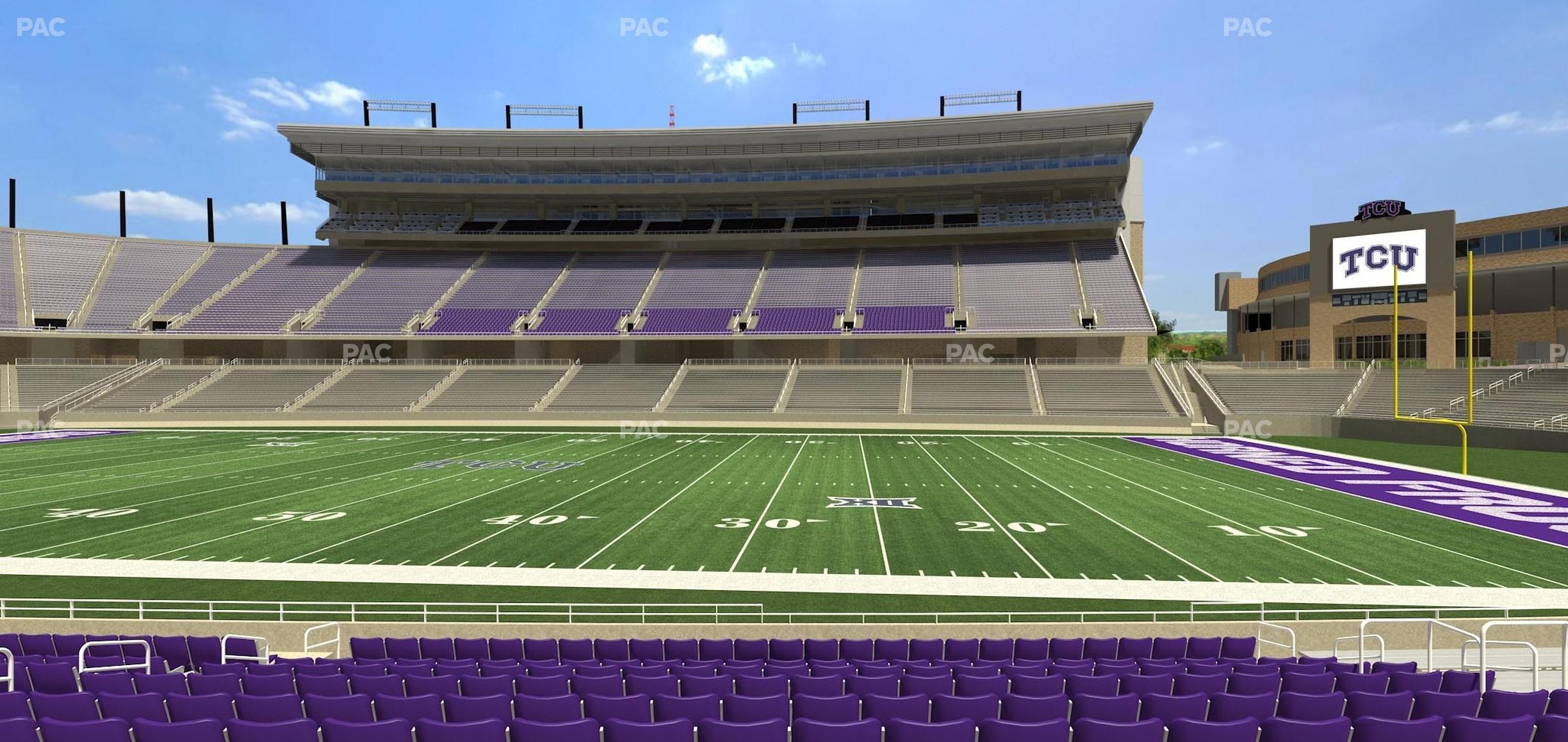 Seating view for Amon G. Carter Stadium Section 103