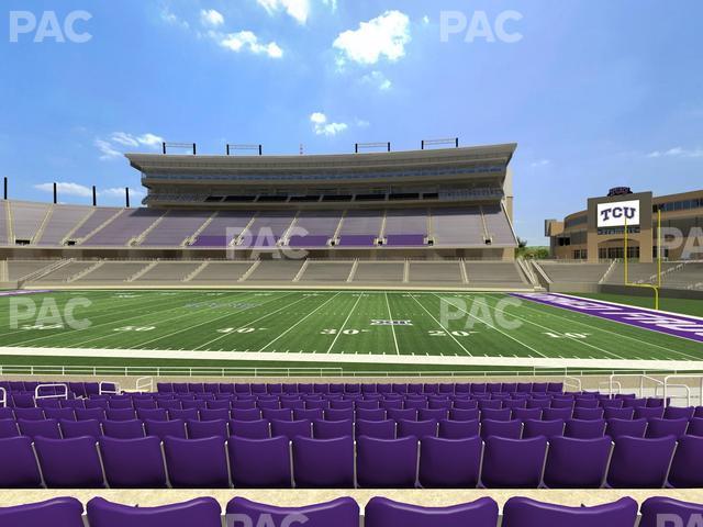 Seating view for Amon G. Carter Stadium Section 103