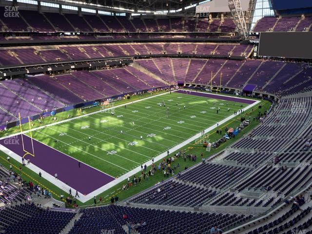 Seating view for U.S. Bank Stadium Section 349