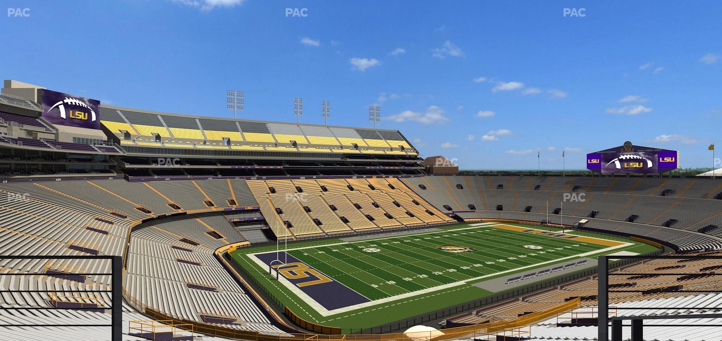 Seating view for Tiger Stadium Section Suite 134